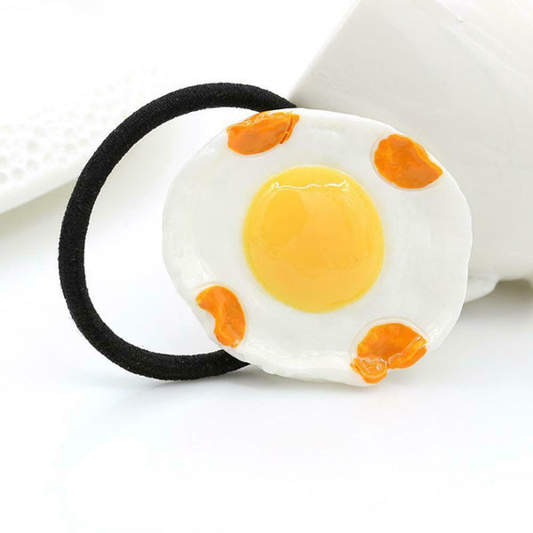 Simulation Egg Hair Clip Women Hairpin Headwear Hair Ropes Accessories (B) A#S