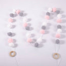 Wool Balls Handmade Kids Room Wall Home Decor Ornament Hanging Nursery Pom
