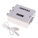 1080P Mini VGA to AV RCA Converter with 3.5mm Audio VGA2AV/CVBS for HDTV PC
