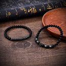 2Pcs 8mm Bracelet Elastic Natural Stone Yoga Beads Bracelet For Men Women