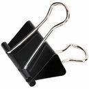 48 pcs 25mm Black Metal Binder Clips File Paper Clip Document Office Suppli
