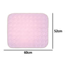 Summer Pet Cooling Ice Mat Cat Puppy Dog Sleeping Blanket Cushion (Pink M) A