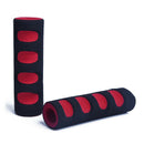 Pair Road Bike Bicycle Foam Handle Bar Grips Black and Red