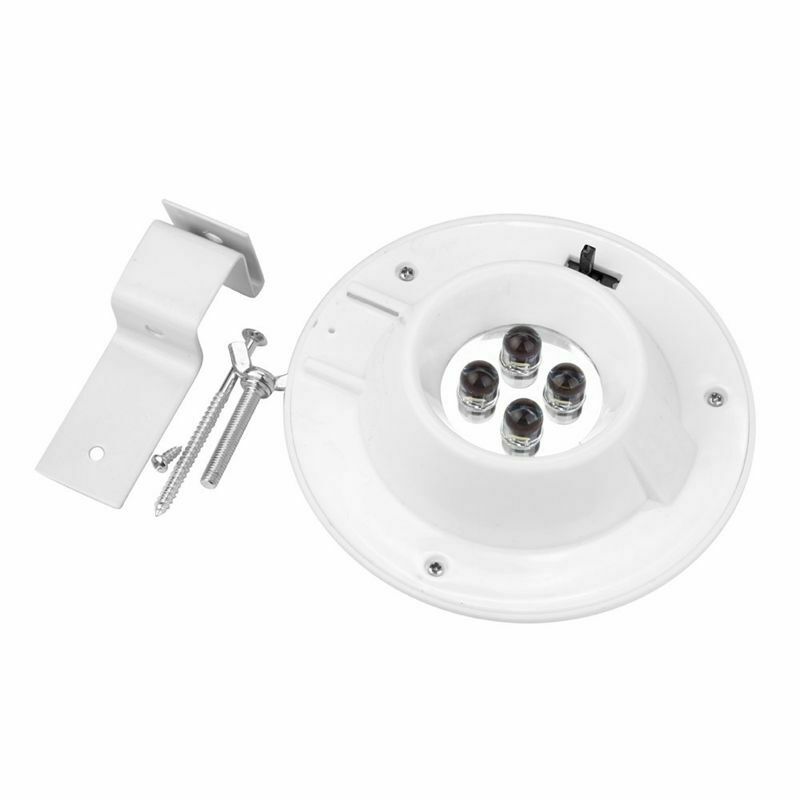4 Led Solar Powered Gutter Light Outdoor/Garden/Yard/Wall/Fence/Pathway Lam