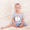 12pcs Baby 1-12 Month Monthly Milestone Stickers Baby Birthday Baby Shower