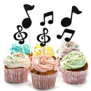 30 Pcs Music Notes Themed Cupcake Topper Paper Cake Inserts Card Wedding Ca S4G6