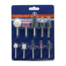 10X Drill Grinding Mounted Stones Bit Set Die Stone Craft Grinder Aluminum ZQQ