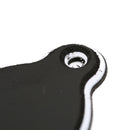 2 Holes Bell-shaped PVC Truss Rod Cover Plate Scroll Plate for Guitar Black BIES