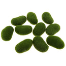 10x Mini Artificial Moss Balls Moss Stones Grass Turf Stones Fairy Garden H