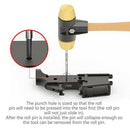 4 Pcs Stainless Steel Multi Size Hollow End Roll Pin Tool Starter Punch Kit J6Q7