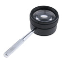 Handheld Magnifier Microscope 30X High Power Magnification Metal Handle Optical