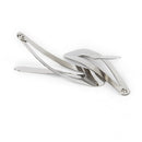 50pcs Sier Tone Snap Kids Baby Girl Hair Clips Holder DIY Craft Bow 40mm