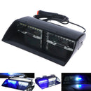 Blue White 16 LED Car Truck Dash Flash Emergency Warning Strobe Light I3C