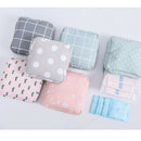 Portable Cotton Sanitary Bag Pouch Tampons Makeup Storage for Girls Green