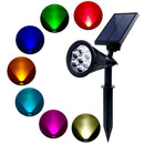 7 LED Solar Lawn Lamp Waterproof Light Control Inserting Floor Garden Light