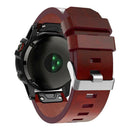 Leather Wrist Watch Band Bracelet Strap Belt 26mm For Garmin Fenix 3 Fenix 5X
