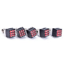 5 pcs 3PDT 9-Pin Guitar Effects Stomp Switch Pedal Box Foot Metal True Bypass 3C