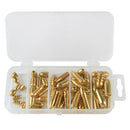 52pcs Copper Sinkers Weights Fast Sinking for Texas Rig Making Bass Fishing