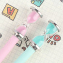 Time Hourglass Gel Pen Black Ink Pens Office Student Stationery Writing Pens OZ