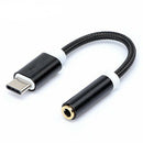 5 Pcs Type USB-C Male to 3.5mm Female Headphone Audio Adapter Aux Mic Cable