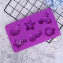 Silicone Mold Series Cake Mould Snowman Santa Handmade Soap Molds Wax MouldSEAU