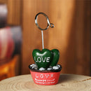 2X(2Pcs Office Korean Cactus Mini Bonsai Fleshy Note Folder Desktop Message