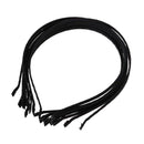 10 x Headbands Metal Satin Color Black Female Girl Party E3U5