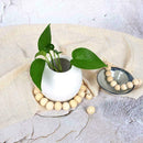 50Pcs/set Log Color Lotus Wood Beads Diy Beaded Loose Beads Hemu Jewelry Z1K9