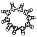 10x Black Plastic Camping Awning Tent Guyline Runner Cord Rope TensionerJR
