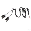 2 Pairs Amber LED SMD Motorbikes Car License Plate Stud Screw Bolt Light Bulb