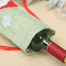 Christmas Red Wine Bottle Decor Set Xmas Party Bottles Cover (Santa Claus) A