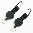 Nylon Rope Pull Ring Tool Retractable Key Chain Recoil Heavy Duty Ring Key R5U6