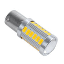 2pcs Amber 1156PY BAU15S PY21W Led 33SMD Car Tail Turn Brake Reverse C3E6