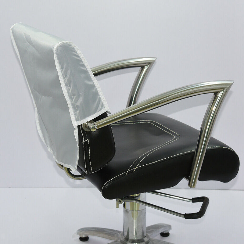 Salon Hairdressing Barber Chair Back Cover Hair Beauty PVC Protective White