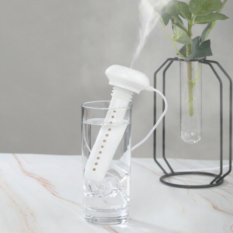 White Adjustable Height Donut USB Humidifier Portable Ultrasonic Mist Maker E1G5