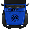 20x20cm 30x30cm 50x50cm NSWE Compass Vinyl Car Stickers Decals Styling Graphics