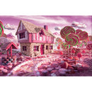 Painting By Numbers Kit DIY Candy House Hand Painted Canvas Oil Art Picture
