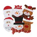 6pcs Cutlery Holder Towel Knives Fork Spoon Cute Santa Claus Shaped Tablewa