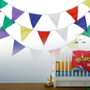12 Flags Multicolor Flag Cotton Banner Pennant Wedding/Birthday Party Decor