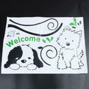 Cute dog  Banksy Vinyl Art Wall Stickers decals for Nursery and kids