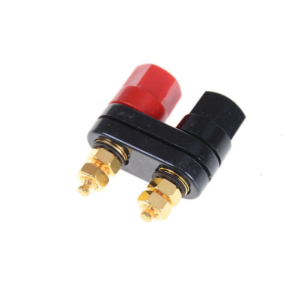 Dual Female Banana Plug Terminal Binding Post for Speaker Amplifiers JR