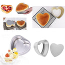 2x NonStick Springform Cake Tin Removable Bottom Heart Shaped Cake Mold