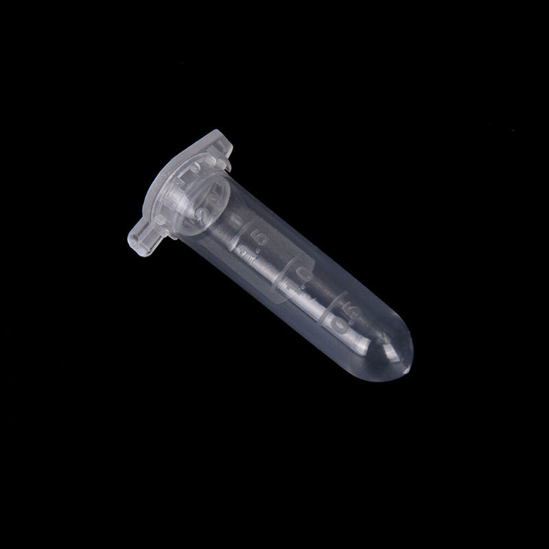 100pcs 2ml Micro Centrifuge Tube Vial Clear Plastic Vials Container Snap Cap_SE