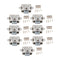 8pcs Push Button Drawer Catch Lock Latch for Boat Cabinet Door Sliver New