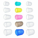 Meideal 15 Pieces Clear and Color Silicone Guitar Fingertip Protectors in 5 Z3H9