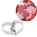 Love Puzzle Cookie Cutter Stainless Steel Wedding Fondant DIY Pastry Baking MBX