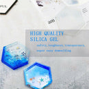 Diy Hexagon Mold 2 Pack Diy Silicone Coaster Molds, Hexagon Coaster Silicon