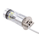 2pcs White H3 100W High Power Car Fog Daytime Running Light LED Bulbs