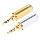 2 Pack 2.5mm Stereo TRRS 3 Pole Male Conductor Connector Replacement for
