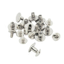 10 Sets Screw Metal Rivet Stud Leather Crafts Chicago Nail for Bookbindings